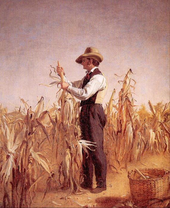 William Sidney Mount Long Island Farmer Husking Corn